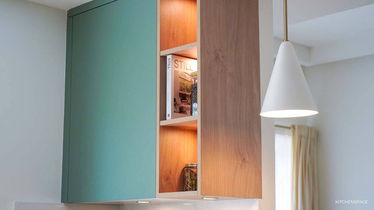 Sage Green with Wood Accent Kitchen 